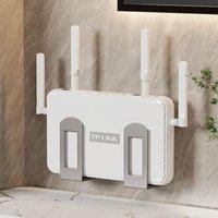 2Pcs Wall-Mounted Router Storage Box Wifi Device Support Bracket Set-Top Box Placement Rack Home Theater A/V Fixture