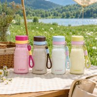 500ml Plastic Water Bottle Leakproof Portable Water Cup Coffee Tea Milk Juice Cup With Filter Outdoor Water Student Portable Cup