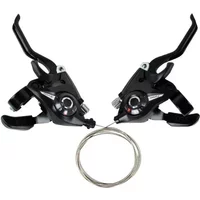 AliExpress SMHXIANGQIANJIN 21 Speed MTB Bike Derailleur Switch - Bicycle Shifter Levers Brake with Shift Cable Cycling Disc Brake Handle for Trekking