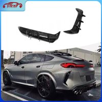 Carbon Fiber Car Rear Bumper Splitters Flaps Apron Tirm Body Kits for BMW F96 X6 2019-2022 FRP Car Body Kits Accessories