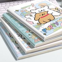 B5 Rubber Set Notebook Thickened Waterproof Soft Glue Puppy Diary Horizontal Line Eye Protection Kawaii Notebooks and Journals