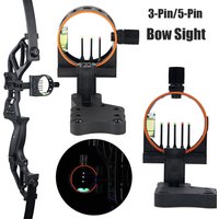 Archery 3-pin 5-pin Bow Sight Plastic for Compound Bow Recurve Bow Outdoor Hunting Accessory