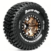 1.9 Crawler Tires (4PCS) - 120mm X 40mm Rock Crawler Tires with Foam Inserts for 1/10 RC Crawler TRX4 SCX10 Capra Axial RBX10