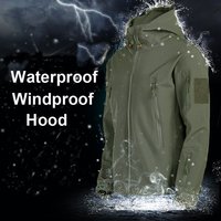 Męskie kurtki, komplety softshell outdoorowe, wodoodporne spodnie kamuflażowe, wojskowe taktyczne kurtki z kapturem i polarową podszewką, zimowe, codzienne.
