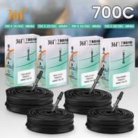 AliExpress 361° 361 Degrees Bicycle Inner Tube 700C Road Bike Inner Tire Ultralight 48MM 60MM Presta Valve 23/32C 28/38C 35/43C Cycling Parts
