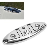 Boat Folding Cleat 6in 316 Stainless Steel Secure Fixation Highly Polished Folding Marine Dock Cleat for RV Yacht Freighter