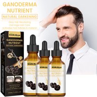 1/2/4pcs Black Ganoderma Lucidum Hair Liquid Repairing From White To Black Strengthen Hair Root Nourish Hair Oil Hair Care Serum