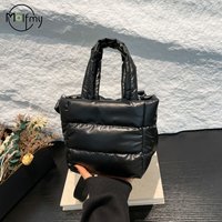 Female Bags Woman Puffy Lightweight Handbag LargeCapacity Quilted Shoulder Bag Adjustable Strap Puffer Tote Handbag Shopping Bag