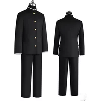 Ensemble de costume d'uniforme scolaire japonais Gakuran pour hommes, veste à col montant et pantalon pour soirée cosplay