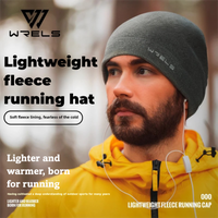 WRELS Thermal Running Beanies Winter Hats Lightweight Warm Soft Skull Caps Breathab Helmet Liner Beanies Hat Sports Fleece Hat