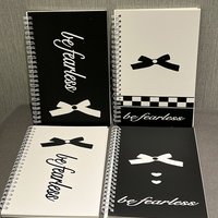 Cute Pink Bow A5 Coil Notebook Diary Sketchbook School Office Supplies Stationery Mini Portable Notepad Student Gift