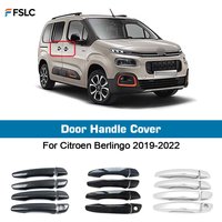⭐Genuine⭐ Door Handle Cover For Citroen Berlingo 2019 2020 2021 2022 K9 Peugeot Partner Rifter Opel Vauxhall Combo Chrome