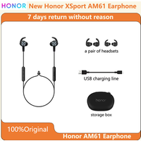 Original Honor XSport AM61 Earphone Bluetooth Wireless Connection with Mic In-Ear Style Charge Easy Headset for Huawei