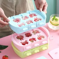 Cartoon Silicone Mini Popsicle Mold Ice Cream Mold Maker Ice Cube Tray BPA Free Reusable Rabbbit Ice DIY Maker Mould Ice Tray