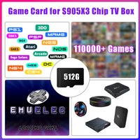 Game TF Card for S905X3 Chip TV Box Retro Game Console with 110000+ Games 70+Emulators for PS1/PSP/N64/DC/MAME/NES/Sega Saturn