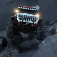 A Pillar Spotlights White & Warm Yellow LED Lights for Axial SCX30 1/30 Jeep RC Crawler Lighting Upgrade