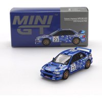 MINIGT 1078 1:64 Subaru Impreza WRC99 2000 #23 Acropolis Rally Diecast Car Model Collection Toys