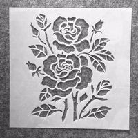 30*30cm Two Flowers DIY Layering Stencils Wall Painting Scrapbook Coloring Embossing Album Decorative Template
