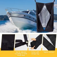 Boat Privacy Changing Curtain Portable Black Outdoor Marine Dressing Privacy Screen