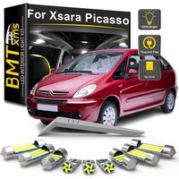 BMTxms 8Pcs Car LED Interior Light Bulb Kit For Citroen Xsara Picasso 2000-2005 2006 2007 2008 2009 2010 Canbus Dome Map Trunk