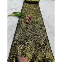 African Guipure Cord Lace Fabric with Nigerian Stones Water Soluble High Quality for Sewing Women's Dresses 2026 Material