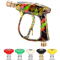 2026 New Colored Painted Car Wash Gun, Professional Nozzle Matching Set, High Pressure Design, Easy to Carry and Use for Daily