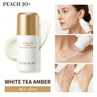 PEACH JO Gold Cap Roll On Deodorant Darjeeling Tea White Tea Myrtle Long Lasting Antiperspirant Odor Control Non Sticky Quick Dry Underarm Refreshing Body Fragrance
