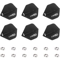CyeeLife 6PCS Dart Flight Standard Shape regular Flight +12pcs Spring Dart Accessorie Set Durable Anti-Fal