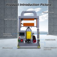 Fester Rumpf 5 Tonnen manuelle hydraulische Hitzepressmaschine 600 W Doppelheizplatte Kolophonium-Extraktionsmaschine EU