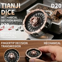 D20 Lucky Roulette Wheel Fidget Spinner Anti Stress Toy EDC Hand Toy Desk Gadget DND Table Game Decompression Spinning Dice Gift