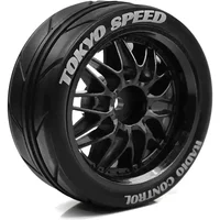 foTamiya TT01 TT01E TT02 TT02B TA06 XV01 XV02 PTG-2 1/10 RC Racing Car Upgrade Parts 4pcs 65mm Rubber Tire Wheel Tyre 12mm Hex