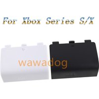 2pcs For Xbox Series X S Wireless Replacement Housing Door Cover Controller Plastic Battery Shell Lid Back Case