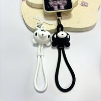 Cute Bear Phone Lanyard, Anti-lost Wrist Strap for Cell Phone, Cartoon Bear Pendant Phone Chain with Tether Tab