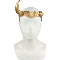 Loki Cosplay Mask PVC Horns Headgear Helmet Adult Women Men Masquerade Halloween Party Costume Props