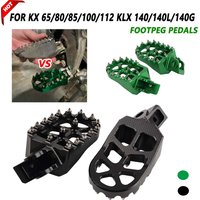 Motocross CNC Footrest Footpegs Foot Pegs Pedal Rests for Kawasaki KX 65 80 85 100 112 KLX 140 140L 140G KLX140 KLX140L 2008 -on