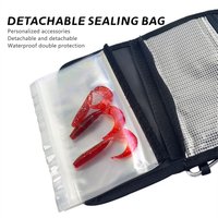 Lure Soft Bait Organizer Fishing Tackle Bag Waterproof Bait Storage Small Tackle Bag for Angler's Holiday Good Gift