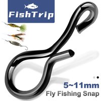 FishTrip Fly Fishing Snap 5-11mm Fly pin Lure Hook Quick change of connecting Ring Connector Tools Accessories for Flies Trout