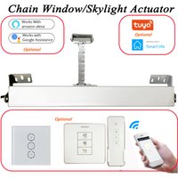 AC Motorized Window Actuator window opener OR Wifi Remote Control Greenhouse Window Opener Automatic Open Skylight