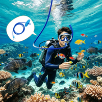 "Silicone Diving Snorkel – Anti-choking Breathing Valve, Single/Double Head, Safe & Easy for Beginners & Adults."