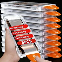 5Pcs HD Screen Protector For Samsung Galaxy A56 5g A36 5g S26 Ultra S26 S24 PLUS S25 Ultra Dust Free Glass fingerprint unlock