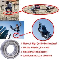 20pcs 608ZZ Ball Bearings Carbon Steel Single Row ABEC-7 Deep Groove Miniature Bearings for Boating Waves Aggregate Crushers