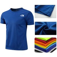 New Men's Quick Dry Short Sleeve T-Shirt Moisture Wicking round Neck Gym Running Sport Shirt Lightweight Training Exercise Top