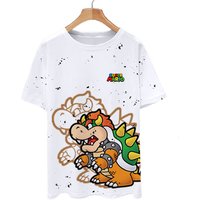 Super Mario Mario Luigi Mario Game Peripheral Summer Quick Dry 3D Short Sleeve T-shirt Men's and Women's Half Sleeve