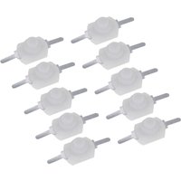 10PCS 30V DC 1A Latching Push Button Switch for Mini Torch Electronic Projects with Plastic Casing and Copper Contact Terminals