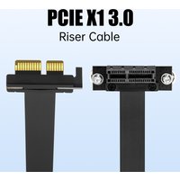 PCIE 3.0 X1 Riser Cable 90° Right Angle PCI Express X1 To X1 Extension Cord for PCIe Device Ribbon Extender