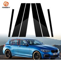 Autocollant de garniture de poteaux de pilier de porte de voiture, noir brillant, BMW Série 1 F20, 2012, 2013, 2014, 2015, 2016, 2017, 2018, 2019, ensemble de 6 pièces