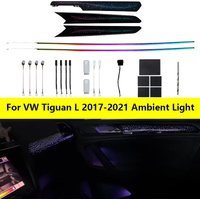 17 in 1 64 Farben Umgebungslicht für VW Tiguan L 2017-2021 Original 1:1 Form Armaturenbrett Tür Dekoration Atmosphäre Lampe App Steuerung