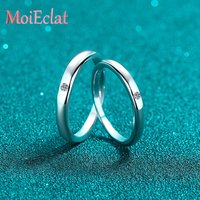 Luxury 2.5 Point Moissanite Couple Ring for Women & Men, Platinum Pt950 Unisex Rings Wedding Fine Jewelry Valentine's Day Gift