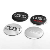 4pcs 56/60/65MM Car Wheel Hub Caps Sticker Tire Center Covers Decals For Audi Sline A4 B8 A3 8P A6 C7 8V B6 B7 B9 Q5 A1 A5 C6 Q3
