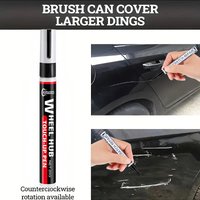 Automotive Plastic and Touch-Up Paint Pen - Marker Pen for Repairing and Renewing Scratches on Black Plastic Interiors, Steering